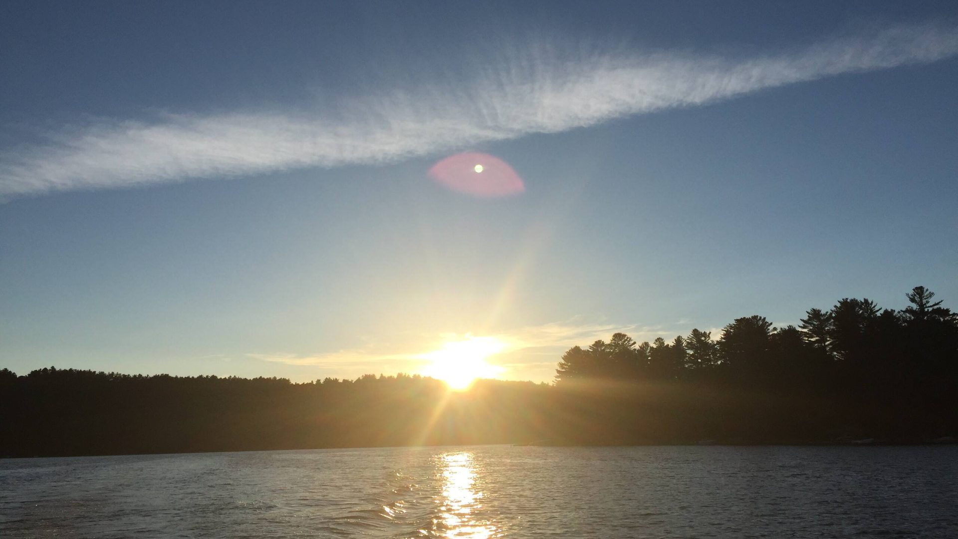 Sunset over Loon Lake