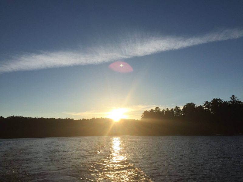 Sunset over Loon Lake